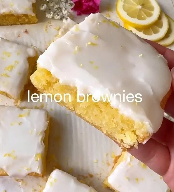 Delicious lemon brownies with a zesty flavor and soft texture