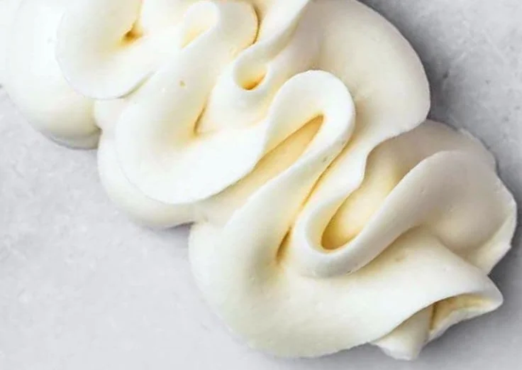Homemade American buttercream frosting ready for decorating cakes and cupcakes