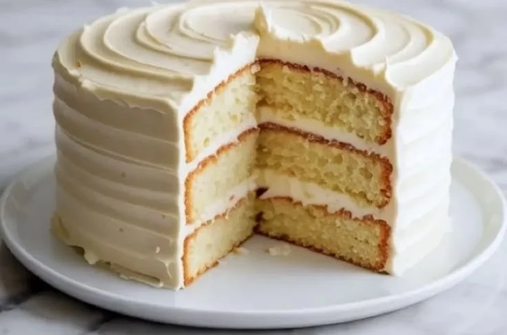 Homemade Coconut Buttercream Frosting on a delicious cupcake
