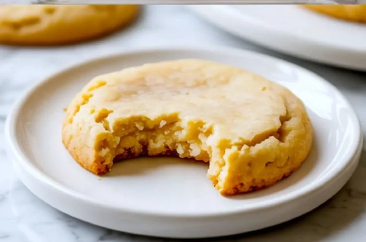 Keto Coconut Flour Cookies on a plate, low-carb and delicious for keto diet