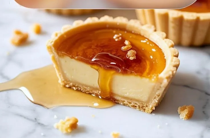 Delicious maple and brown butter tartlets ready to be served.