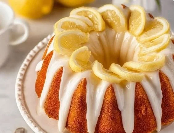 Delicious lemon cake with icing, inspired by Nothing Bundt Cakes recipe