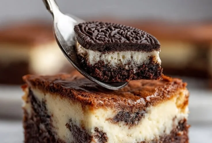 Delicious Oreo Cheesecake Brownie Bars with creamy cheesecake and Oreo cookies
