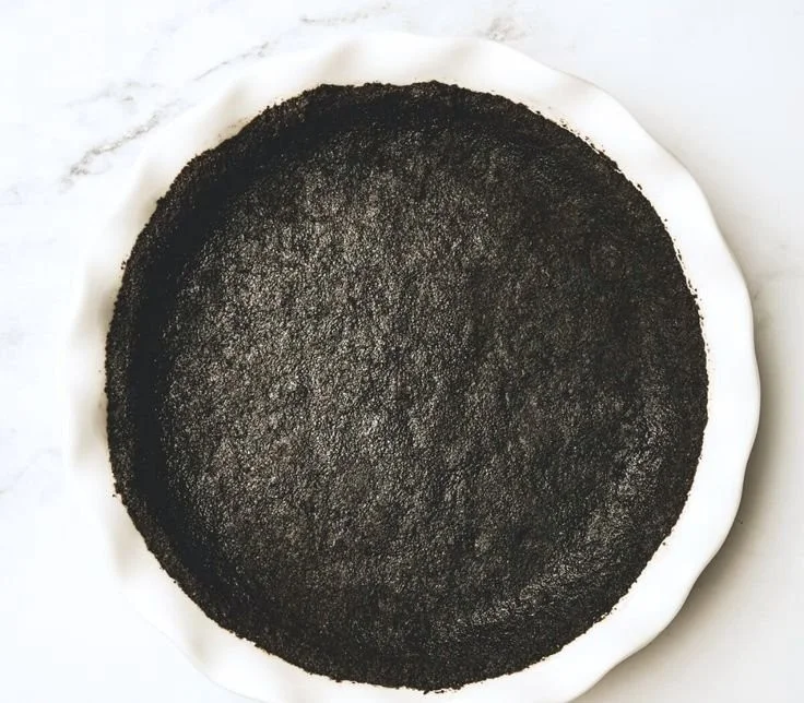 Homemade Oreo crust for desserts like pies and cheesecakes