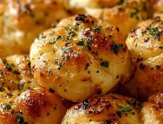 Delicious homemade garlic knots made with Pillsbury biscuits