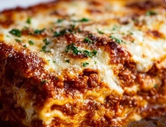 Quick & Cozy 5-Ingredient Lasagna ready to serve