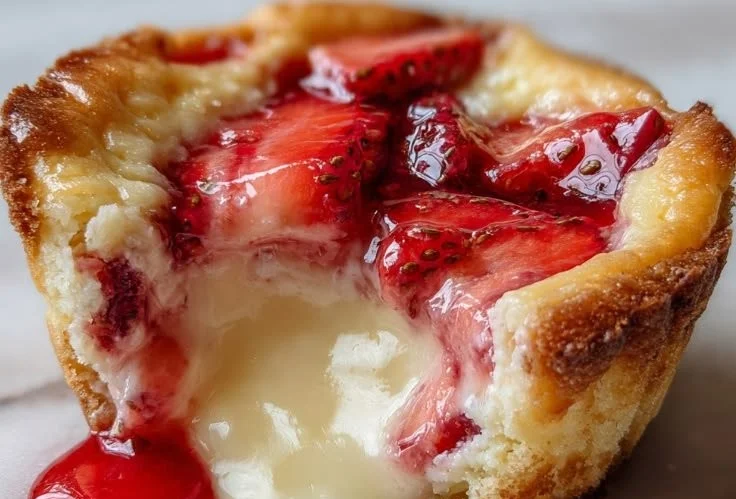 Delicious Strawberry Cheesecake Bites served on a platter