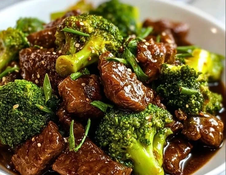 Delicious Beef and Broccoli Stir-Fry served in a bowl
