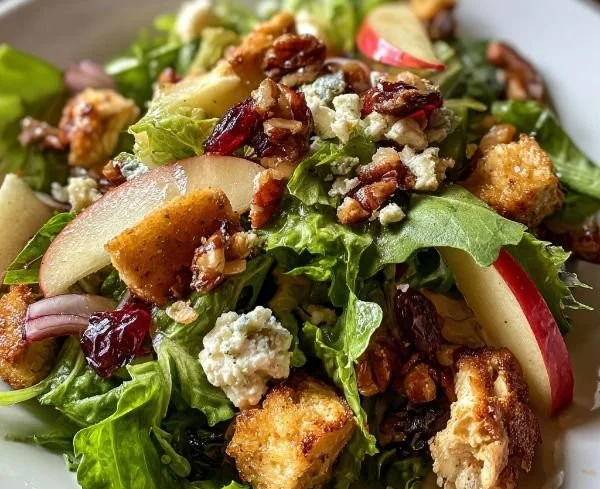 Fresh and colorful Cape Cod Salad with cranberries and nuts