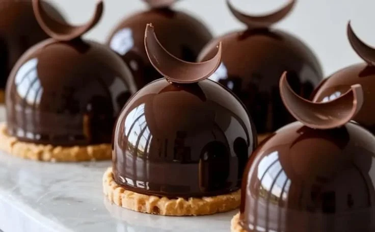 Decadent Chocolate Dome Dessert showcasing rich chocolate layers