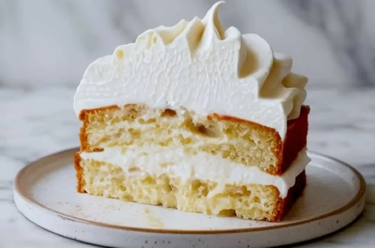 Delicious coconut milk frosting on a chocolate cupcake