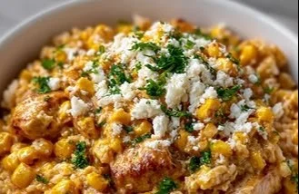 Corn Chicken Rice Bowls meal prep for a healthy, delicious dish