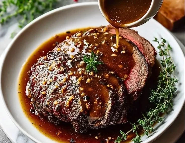 Easy Prime Rib Au Jus Sauce Recipe with rich flavor for cooking.