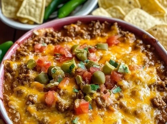 Five-ingredient football dip served in a bowl for game day parties