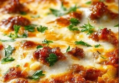 Ground Beef Unstuffed Cabbage Casserole dish