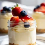 Healthy Protein Cheesecake Jars dessert recipe