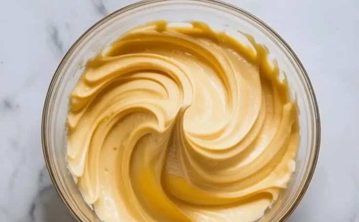 Delicious Honey Buttercream Frosting on a cupcake
