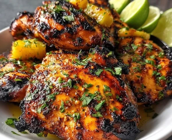 Key West Grilled Chicken with Citrus Marinade ready to serve