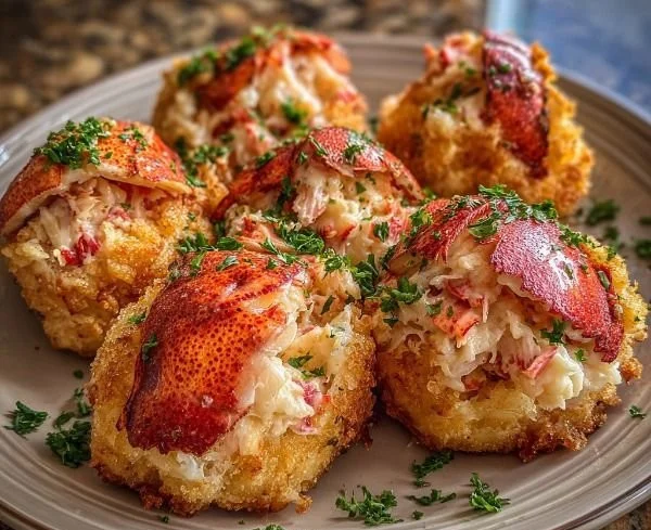 Delicious Lobster Crab Butter Bombs ready to be enjoyed.