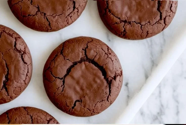 Delicious sugar-free chocolate cookies stacked on a plate