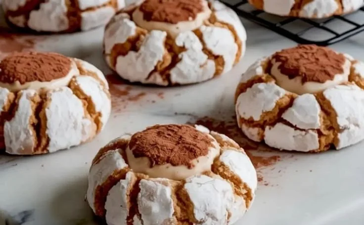 Delicious Tiramisu Cookies with coffee and mascarpone flavors
