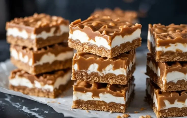 Delicious Coconut Toffee Bars prepared following an easy recipe