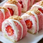 Freshly baked raspberry cookies on a cooling rack