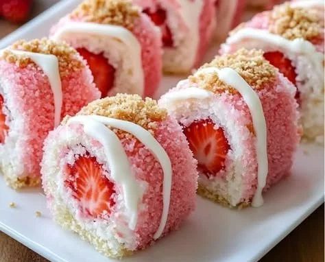 Freshly baked raspberry cookies on a cooling rack