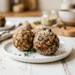 Homemade energy balls made from healthy ingredients for a nutritious snack.