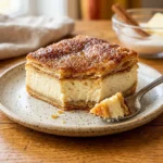 Delicious Sopapilla Cheesecake Bars topped with cinnamon and sugar.