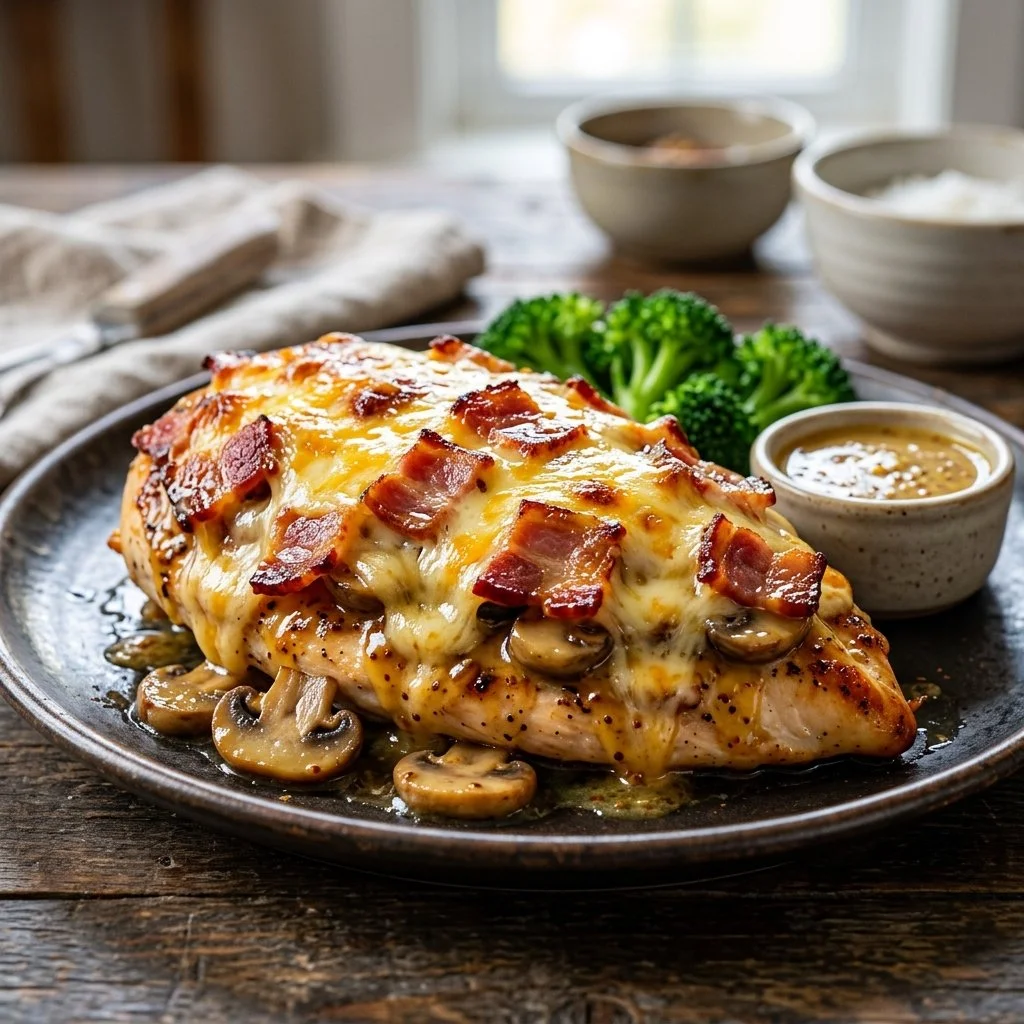 Delicious serving of Alice Springs Chicken with sides