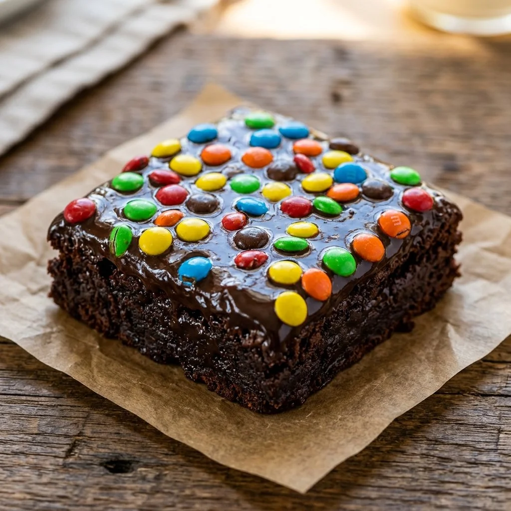 Delicious Cosmic Brownies topped with colorful sprinkles.